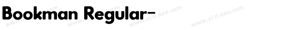 Bookman Regular字体转换